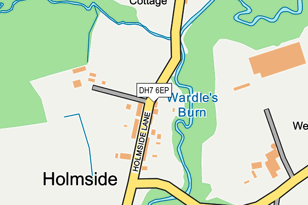 DH7 6EP map - OS OpenMap – Local (Ordnance Survey) DH7 6EP map - OS OpenMap – Local (Ordnance Survey)