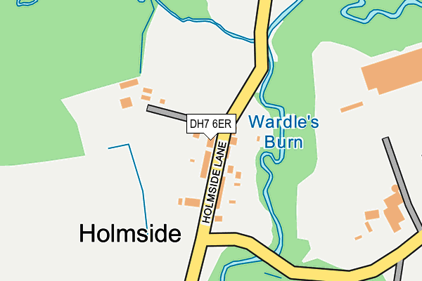 DH7 6ER map - OS OpenMap – Local (Ordnance Survey) DH7 6ER map - OS OpenMap – Local (Ordnance Survey)