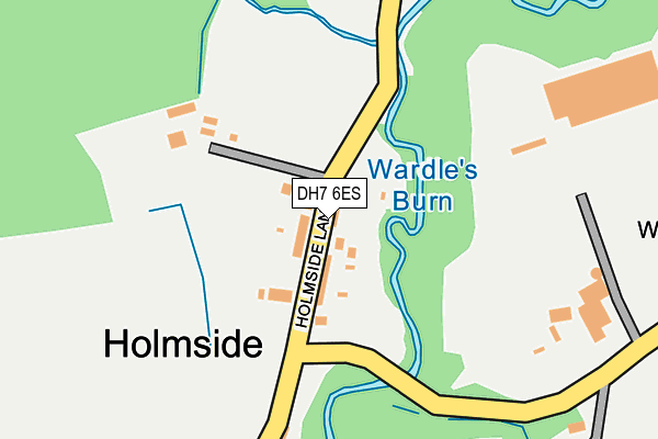 DH7 6ES map - OS OpenMap – Local (Ordnance Survey)