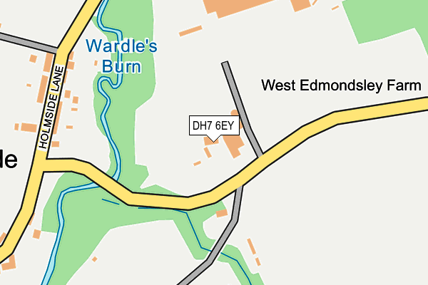 DH7 6EY map - OS OpenMap – Local (Ordnance Survey) DH7 6EY map - OS OpenMap – Local (Ordnance Survey)