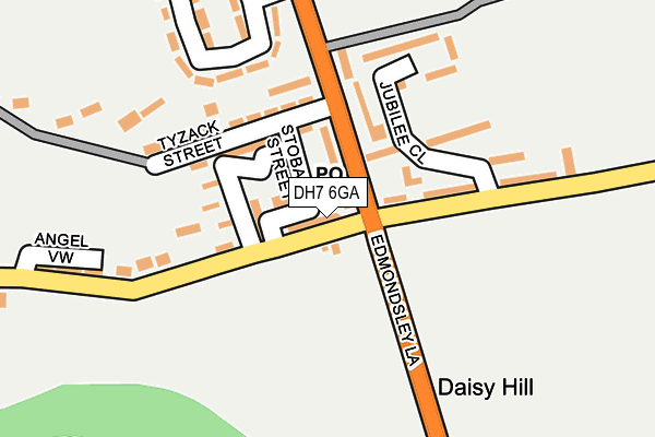 DH7 6GA map - OS OpenMap – Local (Ordnance Survey) DH7 6GA map - OS OpenMap – Local (Ordnance Survey)