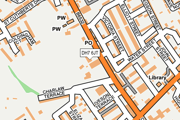 DH7 6JT map - OS OpenMap – Local (Ordnance Survey) DH7 6JT map - OS OpenMap – Local (Ordnance Survey)