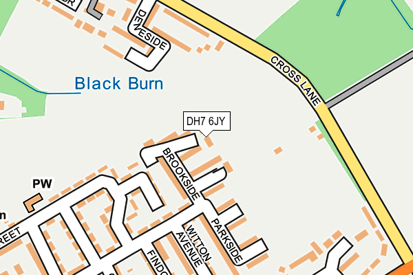 DH7 6JY map - OS OpenMap – Local (Ordnance Survey) DH7 6JY map - OS OpenMap – Local (Ordnance Survey)