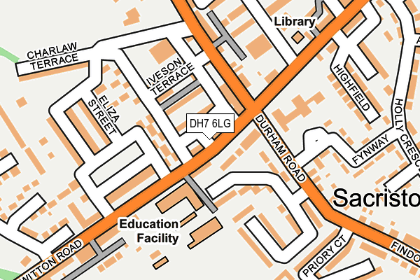 DH7 6LG map - OS OpenMap – Local (Ordnance Survey) DH7 6LG map - OS OpenMap – Local (Ordnance Survey)