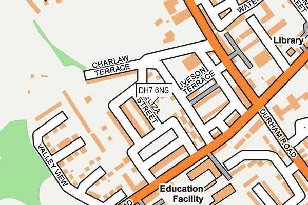 DH7 6NS map - OS OpenMap – Local (Ordnance Survey) DH7 6NS map - OS OpenMap – Local (Ordnance Survey)