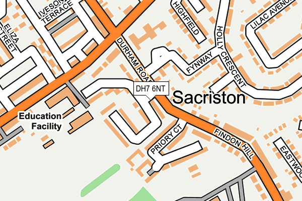 DH7 6NT map - OS OpenMap – Local (Ordnance Survey) DH7 6NT map - OS OpenMap – Local (Ordnance Survey)