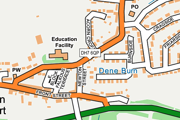 DH7 6QP map - OS OpenMap – Local (Ordnance Survey) DH7 6QP map - OS OpenMap – Local (Ordnance Survey)