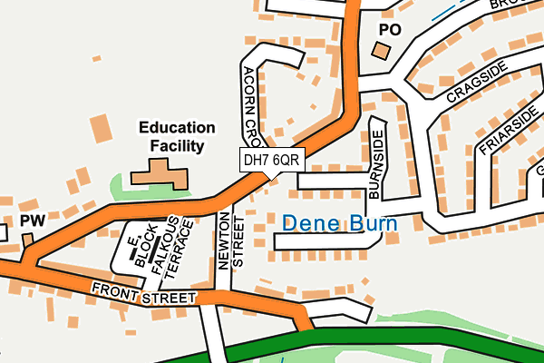 DH7 6QR map - OS OpenMap – Local (Ordnance Survey)