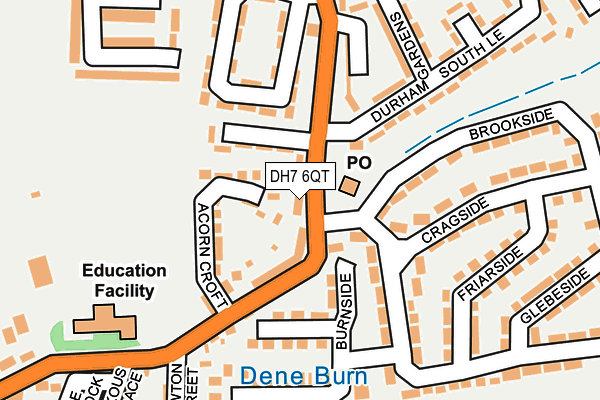 DH7 6QT map - OS OpenMap – Local (Ordnance Survey) DH7 6QT map - OS OpenMap – Local (Ordnance Survey)