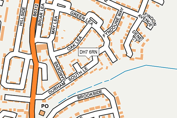 DH7 6RN map - OS OpenMap – Local (Ordnance Survey) DH7 6RN map - OS OpenMap – Local (Ordnance Survey)