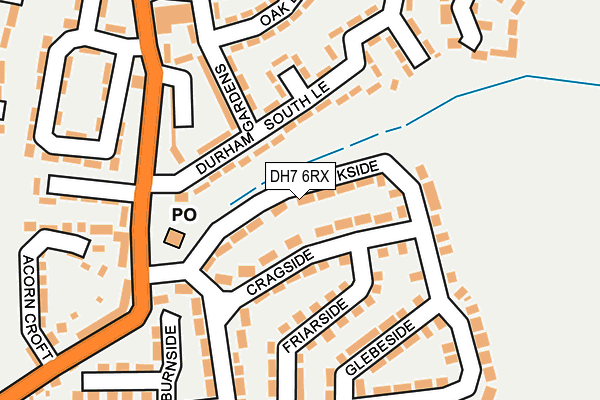 DH7 6RX map - OS OpenMap – Local (Ordnance Survey) DH7 6RX map - OS OpenMap – Local (Ordnance Survey)