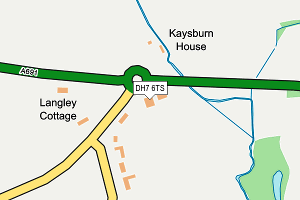 DH7 6TS map - OS OpenMap – Local (Ordnance Survey) DH7 6TS map - OS OpenMap – Local (Ordnance Survey)