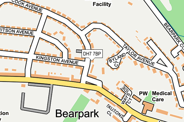 DH7 7BP map - OS OpenMap – Local (Ordnance Survey) DH7 7BP map - OS OpenMap – Local (Ordnance Survey)
