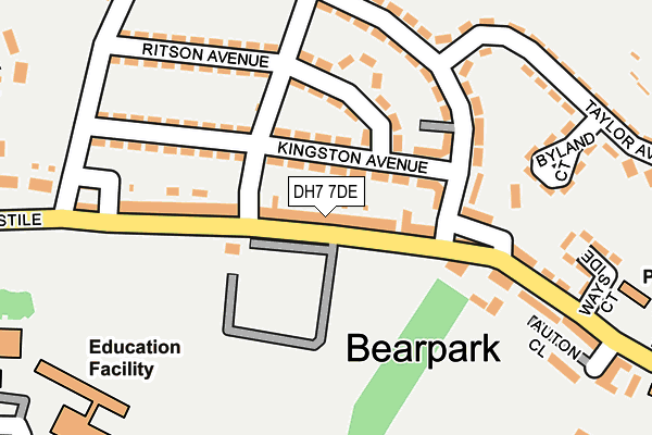 DH7 7DE map - OS OpenMap – Local (Ordnance Survey) DH7 7DE map - OS OpenMap – Local (Ordnance Survey)