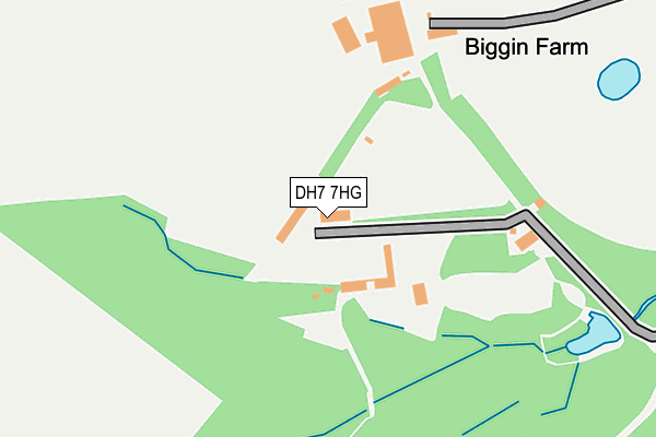 DH7 7HG map - OS OpenMap – Local (Ordnance Survey) DH7 7HG map - OS OpenMap – Local (Ordnance Survey)