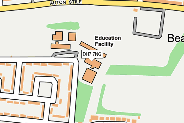 DH7 7NG map - OS OpenMap – Local (Ordnance Survey) DH7 7NG map - OS OpenMap – Local (Ordnance Survey)