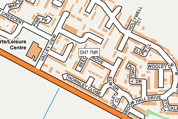 DH7 7NR map - OS OpenMap – Local (Ordnance Survey) DH7 7NR map - OS OpenMap – Local (Ordnance Survey)