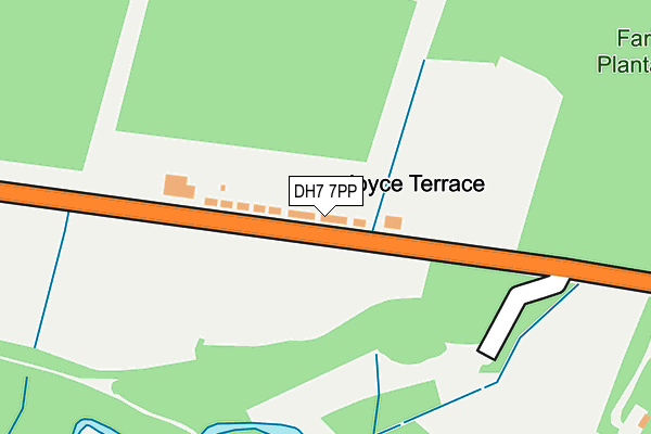 DH7 7PP map - OS OpenMap – Local (Ordnance Survey) DH7 7PP map - OS OpenMap – Local (Ordnance Survey)