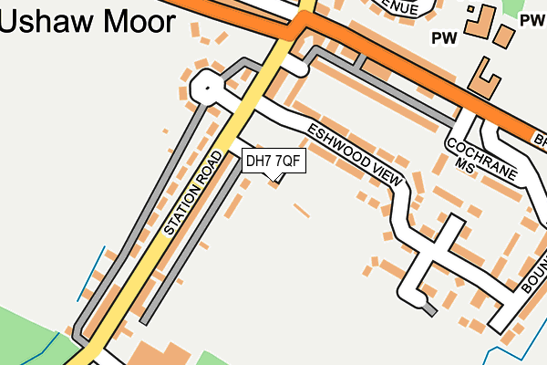 DH7 7QF map - OS OpenMap – Local (Ordnance Survey) DH7 7QF map - OS OpenMap – Local (Ordnance Survey)