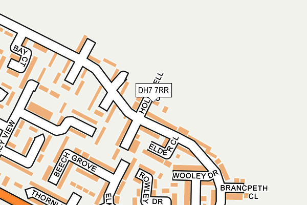 DH7 7RR map - OS OpenMap – Local (Ordnance Survey) DH7 7RR map - OS OpenMap – Local (Ordnance Survey)