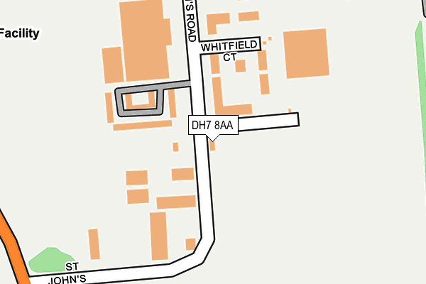 DH7 8AA map - OS OpenMap – Local (Ordnance Survey) DH7 8AA map - OS OpenMap – Local (Ordnance Survey)
