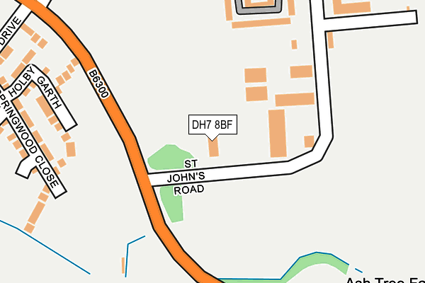 DH7 8BF map - OS OpenMap – Local (Ordnance Survey) DH7 8BF map - OS OpenMap – Local (Ordnance Survey)