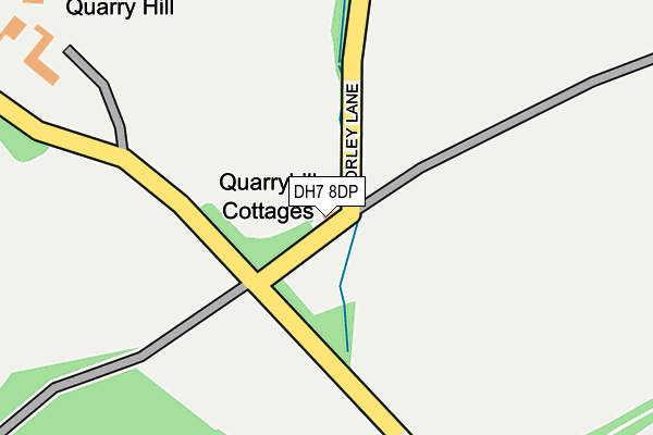 DH7 8DP map - OS OpenMap – Local (Ordnance Survey) DH7 8DP map - OS OpenMap – Local (Ordnance Survey)