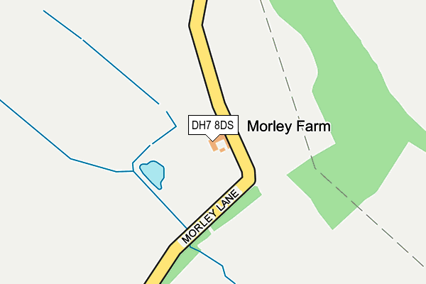 DH7 8DS map - OS OpenMap – Local (Ordnance Survey) DH7 8DS map - OS OpenMap – Local (Ordnance Survey)