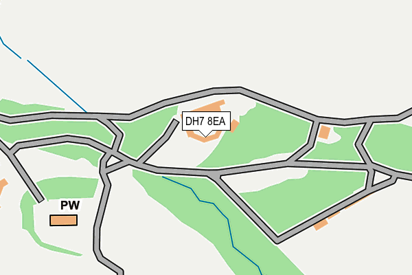 DH7 8EA map - OS OpenMap – Local (Ordnance Survey) DH7 8EA map - OS OpenMap – Local (Ordnance Survey)