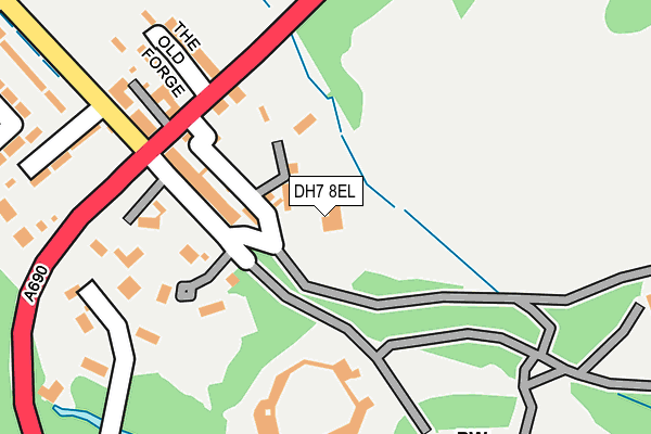 DH7 8EL map - OS OpenMap – Local (Ordnance Survey) DH7 8EL map - OS OpenMap – Local (Ordnance Survey)