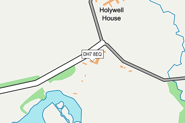 DH7 8EQ map - OS OpenMap – Local (Ordnance Survey) DH7 8EQ map - OS OpenMap – Local (Ordnance Survey)