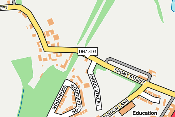DH7 8LG map - OS OpenMap – Local (Ordnance Survey) DH7 8LG map - OS OpenMap – Local (Ordnance Survey)