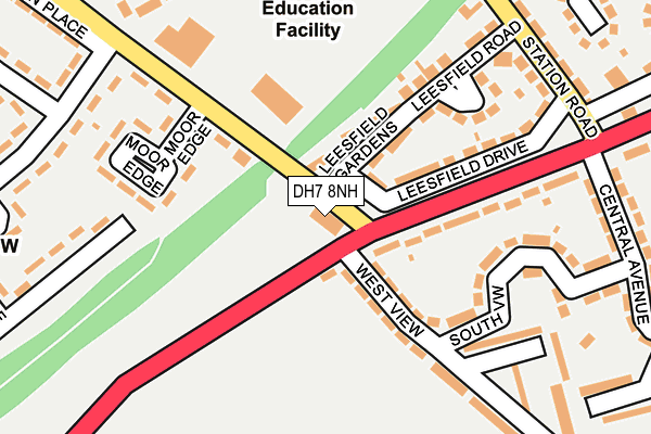 DH7 8NH map - OS OpenMap – Local (Ordnance Survey) DH7 8NH map - OS OpenMap – Local (Ordnance Survey)