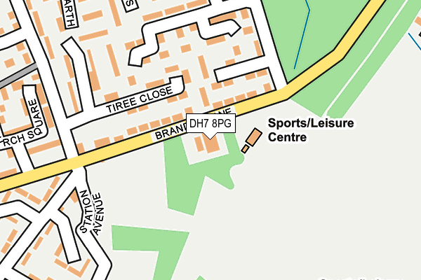 DH7 8PG map - OS OpenMap – Local (Ordnance Survey) DH7 8PG map - OS OpenMap – Local (Ordnance Survey)