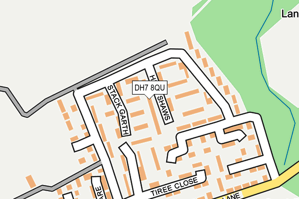DH7 8QU map - OS OpenMap – Local (Ordnance Survey) DH7 8QU map - OS OpenMap – Local (Ordnance Survey)