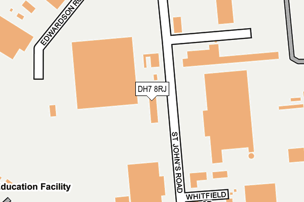 DH7 8RJ map - OS OpenMap – Local (Ordnance Survey) DH7 8RJ map - OS OpenMap – Local (Ordnance Survey)
