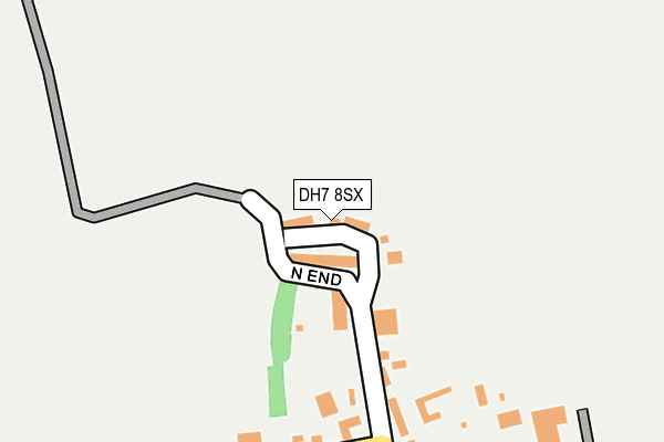 DH7 8SX map - OS OpenMap – Local (Ordnance Survey) DH7 8SX map - OS OpenMap – Local (Ordnance Survey)