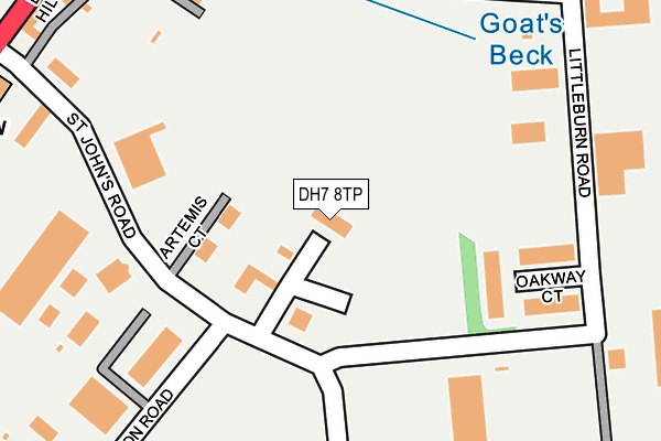DH7 8TP map - OS OpenMap – Local (Ordnance Survey) DH7 8TP map - OS OpenMap – Local (Ordnance Survey)