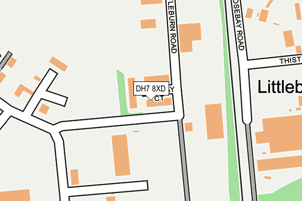 DH7 8XD map - OS OpenMap – Local (Ordnance Survey) DH7 8XD map - OS OpenMap – Local (Ordnance Survey)