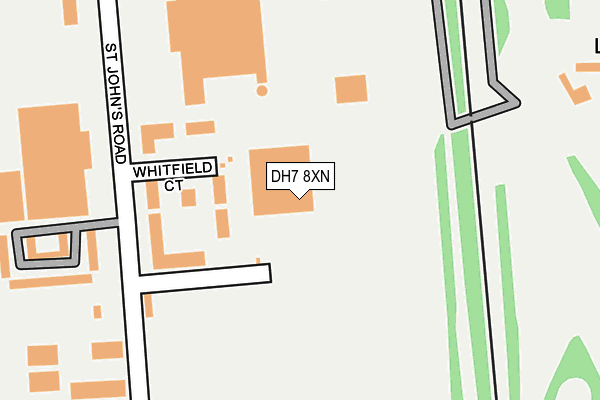 DH7 8XN map - OS OpenMap – Local (Ordnance Survey) DH7 8XN map - OS OpenMap – Local (Ordnance Survey)