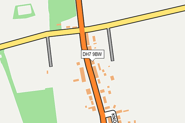 DH7 9BW map - OS OpenMap – Local (Ordnance Survey) DH7 9BW map - OS OpenMap – Local (Ordnance Survey)