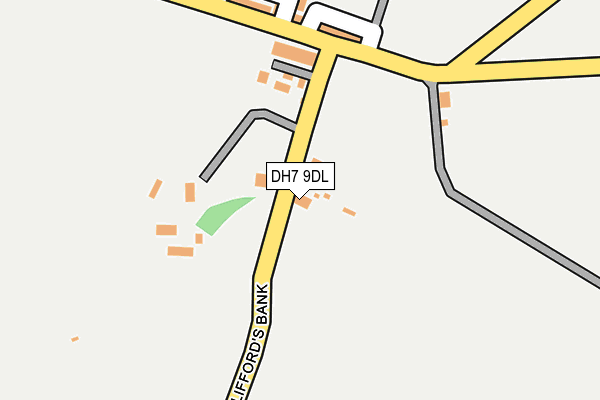 DH7 9DL map - OS OpenMap – Local (Ordnance Survey)