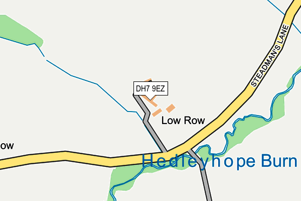 DH7 9EZ map - OS OpenMap – Local (Ordnance Survey)