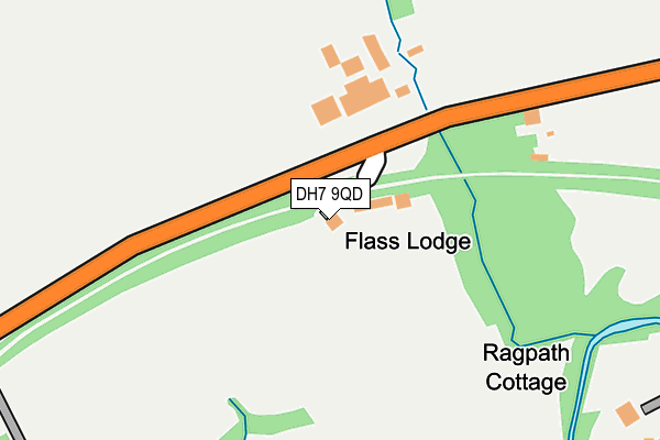 DH7 9QD map - OS OpenMap – Local (Ordnance Survey) DH7 9QD map - OS OpenMap – Local (Ordnance Survey)