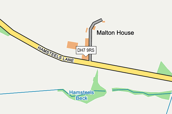 DH7 9RS map - OS OpenMap – Local (Ordnance Survey)
