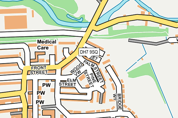 DH7 9SQ map - OS OpenMap – Local (Ordnance Survey) DH7 9SQ map - OS OpenMap – Local (Ordnance Survey)