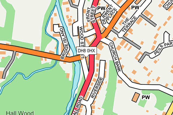 DH8 0HX map - OS OpenMap – Local (Ordnance Survey) DH8 0HX map - OS OpenMap – Local (Ordnance Survey)