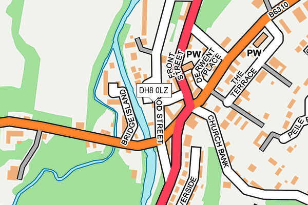 DH8 0LZ map - OS OpenMap – Local (Ordnance Survey) DH8 0LZ map - OS OpenMap – Local (Ordnance Survey)