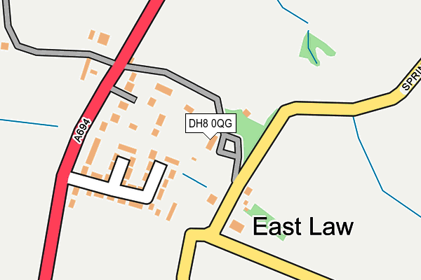 DH8 0QG map - OS OpenMap – Local (Ordnance Survey) DH8 0QG map - OS OpenMap – Local (Ordnance Survey)