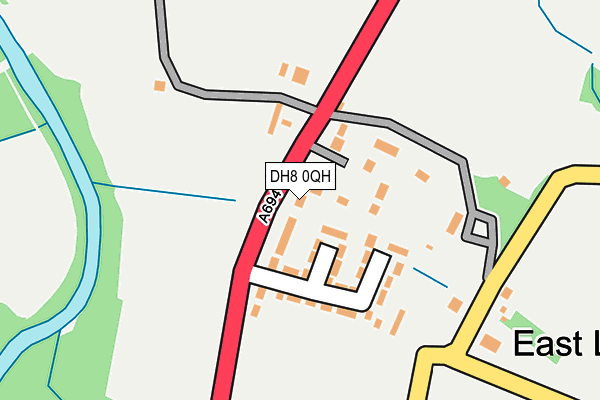 DH8 0QH map - OS OpenMap – Local (Ordnance Survey) DH8 0QH map - OS OpenMap – Local (Ordnance Survey)